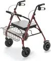 Produktbild: Drive Medical Rollator GoLite 200 XXL rot>>>>Mit Korb, Tablett und Rückenstütze