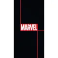 Produktbild: Marvel Badetuch Logo Schwarz 75x150 cm Baumwolle Strandtuch Handtuch