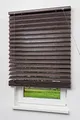Produktbild: LYSEL Outlet - Jalousie mit Plissee-Effekt Braun in den Maßen (B x H) 140cm * 180cm