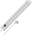 Produktbild: Brennenstuhl Premium-Line Steckdosenleiste 10-Fach Schalter 3m Kabel 45° Weiß