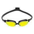 Produktbild: Aquasphere Xceed - Schwimmwettkampfbrille, Schwimmbrille für Männer und Frauen mit UV-Schutz und Silikondichtung, YELLOW TITANIUM MIROR