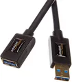 Produktbild: Amazon Basics USB-A auf USB-A 3.0-Verlängerungskabel (A-Stecker auf A-Buchse) 1 m, Schwarz