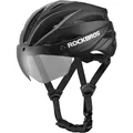Produktbild: Rockbros Bike Helmet with Visor, Detachable UV Protective Goggles, Unisex - Green (58 - 62 cm) (8386824304053)
