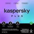 Produktbild: Kaspersky Plus (1 User, 5 Geräte/User, 24 Monate) (KL1042GDEDS-P-ESD)