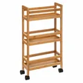 Produktbild: 5five Simply Smart Rollwagen-Regal mit 3 Etagen, Servierwagen, Bambus, 74.5 cm