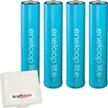 Produktbild: 4er Pack Eneloop LITE AAA Akkus - speziell für schnurlose Telefone/DECT Telefon - 4X Micro Akku Batterien in hochwertiger Akkubox