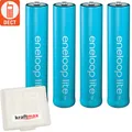 Produktbild: 4 x Eneloop LITE AAA Micro Akkus z.B. für DECT Telefone - bis zu 3000 LADEZYKLEN