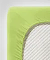 Produktbild: fleuresse Comfort Spannbettlaken (96 % Baumwolle, 4 % Elasthan), mit Rumdumgummizug, Ökotex Standard 100, für Matratzen bis 26 cm Höhe, 90 - 100 x 200 - 220 cm, apfelgrün