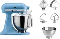 Produktbild: KitchenAid Küchenmaschine 5KSM175PSEVB Velvet Blue, 300 W, 4,8 l Schüssel, mit Zubehör im Wert von ca. 112,-€ UVP