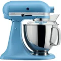 Produktbild: KitchenAid Küchenmaschine - Artisan - Kippbarem Food Processor - Teigknetmaschine mit 5 Zubehör - 2 Schüsseln aus Edelstahl - 4.8 L - Vintage blau
