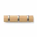 Produktbild: Umbra Wandgarderobe Flip mit 3 Haken, Garderobenleiste, Natur, 30 x 6 cm