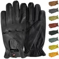Produktbild: German Wear, Herren Driving Autofahrer-Handschuhe Lederhandschuhe (Schwarz, 7=S)
