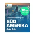 Produktbild: Simmetry Travel eSIM Südamerika 10 GB