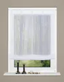 Produktbild: Home Wohnideen Schlaufenrollo Effektvoile-Nadelstreifen 1 teilig 140 x 100 cm Weiss