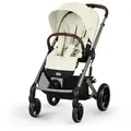 Produktbild: cybex Gold Kinderwagen Balios S Lux, Beige, Textil, 60x108x87 cm, UV 50+, Feststellbremse, 5-Punkte-Gurt, für Babyschale geeignet, Griff in Lederoptik, Sitz umsetzbar, Einhand-Faltmechanismus, Baby on Tour, Kinderwagen, Kombikinderwagen