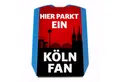 Produktbild: speecheese Parkscheibe Hier parkt ein Köln Fan Parkscheibe in Vereinsfarben