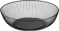 Produktbild: CHJIEJIE XIALINBUY Obstschalen Metalldraht Schwarz 27.5x9 cm Obstschale Schwarz Obstkorb aus Metall Abgerundetes-Design Durchbrochener Aufbewahrung für Gemüse Obst Brot