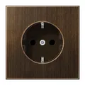 Produktbild: Jung ME1520AT Schutzkontakt-Steckdose, 16 A 250 V ~, Messing, Serie LS, Messing antik