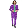 Produktbild: Opposuits Partyanzug The Joker Kostüm Anzug - für Karneval Halloween, Why so serious? Zeig Deine crazy Seite mit diesem Herrenanzug! lila 56