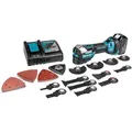 Produktbild: Akku-Multifunktionswerkzeug Makita 18V DTM52T1JX2, 1x 5,0 AH Akku und Ladegerät, inkl. 44-teiliges Zubehör