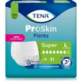 Produktbild: TENA Inkontinenz-Pants ProSkin Super, Unisex, Größe L (100-135), Einweg, 7 Tropfen, 12 Stück