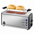 Produktbild: Unold Toaster 4 Scheiben Edelstahl Langschlitz 1400W Schwarz