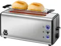 Produktbild: Unold 38915 Onyx Duplex Toaster, 4 Scheiben, 1400W, Brötchenaufsatz, edelstahl/s