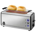 Produktbild: Unold 4 Scheiben Doppel Langschlitz Toaster mit Brötchenaufsatz Edelstahl 1400W