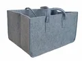 Produktbild: Filztasche grau Tragetasche Einkaufsshopper Kaminholztasche Kaminholz Korb