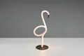 Produktbild: Trio LED-Tischleuchte Ingo Flamingo 14,5 x 35 cm warmweiß pink/schwarz