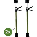 Produktbild: 2x Montagestütze kurz 57 - 117 cm Klicksystem Türspanner Teleskopstütze Einhandstütze Zargenspanner