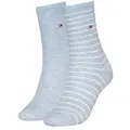Produktbild: Tommy Hilfiger 2P Classic Small Stripe Socks Hellblau Gr 39/42 Damen