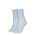 Produktbild: Tommy Hilfiger Damen Small Stripe Classic Sock, Light Blue Melange, 39-42 EU