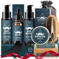 Produktbild: Bartpflege Set Männer 10 in 1 Bart 60ml Bartshampoo 60ml Bart Conditioner Bartöl