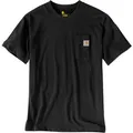 Produktbild: Carhartt Arbeitsshirt Relaxed Fit Heavyweight Short-Sleeve K87, Pocket, T-Shirt, Rundhalsausschnitt, schwarz, Größe XXL
