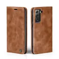 Produktbild: Handy Hülle für Samsung Galaxy S21 FE Klapp Magnet Smartphone Cover Case Braun