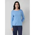 Produktbild: s.Oliver Longpullover Strickpullover Feinstrickpullover mit Rollkanten blau XXXL (46)
