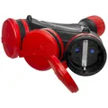 Produktbild: Dreifach-Steckdose Schuko IP44 3×2P+E 16A Schwarz-Rot 250V GN-X3/44S EXTREM