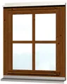Produktbild: Skanholz Fenster Einzelfenster, für Carports, 69,1 x 82,1 cm