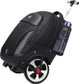 Produktbild: AOKING® | 2in1: Trolley und Rucksack 35l mit Teleskogriff - Grosse geräuscharme Räder - Laptopfach -Für mobile Profis - Schwarz