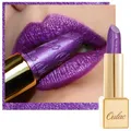 Produktbild: Lippenstift Metallic Glanz Finish Violett Glitzer Lippenstift mit Lang Anhalt...