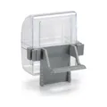 Produktbild: Beeztees Futterautomat Vogel Futter-und Wassernapf transparent/grau - 2er Pack