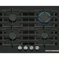 Produktbild: Bosch Gaskochfeld PPP6A6I40 60 cm Flame Select Zündsicherung schwarz rahmenlos - Schwarz