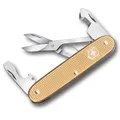 Produktbild: Victorinox Taschenwerkzeug Companion Slim Alox, Multitool, 6 Funktionen, Inkl. Schere, Paketöffner, Schraubendreher, Swiss Made, Gold