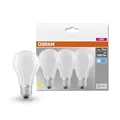 Produktbild: Osram LED BASE Classic A75, matte Filament LED-Lampen aus Glas für E27 Sockel, Birnenform, Kaltweiß (4000K), 1055 Lumen, Ersatz für herkömmliche 75W-Glühbirnen, 3er-Box