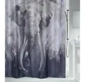 Produktbild: spirella Duschvorhang ELEPHANT Breite 180 cm, Anti-Schimmel Textil-Duschvorhang, Polyester, 180x200 cm, waschbar
