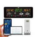 Produktbild: TFA Dostmann WLAN Funk Wetterstation TFA.me ID-07, 35.8107.01, Profi-Wettervorhersage durch wetter.com 4 Tage, Online-Portal, Außensensor, ideal für Büro, Max-Min-Werte, Warnfunktion, schwarz
