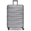 Produktbild: Bergpfeil Travel 4-Rollen Trolley L 75 cm mit Dehnfalte  silberfarben