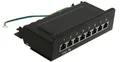 Produktbild: RED4POWER CAT.5e Patchpanel R4-N107S, 8-fach, schwarz