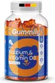 Produktbild: Gummily® Kalzium & Vitamin D3 Gummibärchen für Kinder - LABORGEPRÜFT – Zuckerfrei & Hochdosiert (320mg-Calcium + 800 I.E. D3) – Leckerer Orangengeschmack – Alternative zu Kalzium Tabletten & Kapseln